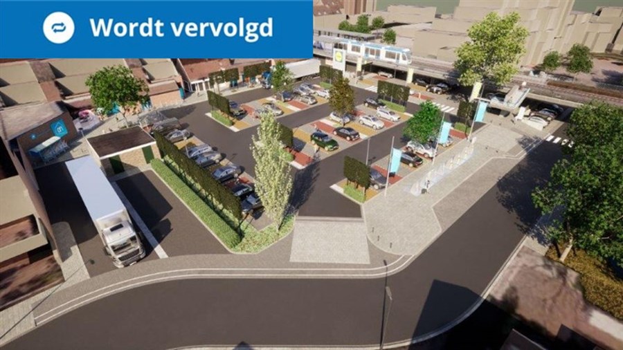 Bericht Opknappen parkeerterrein Winkelcentrum de Leyens - Sartrezijde bekijken